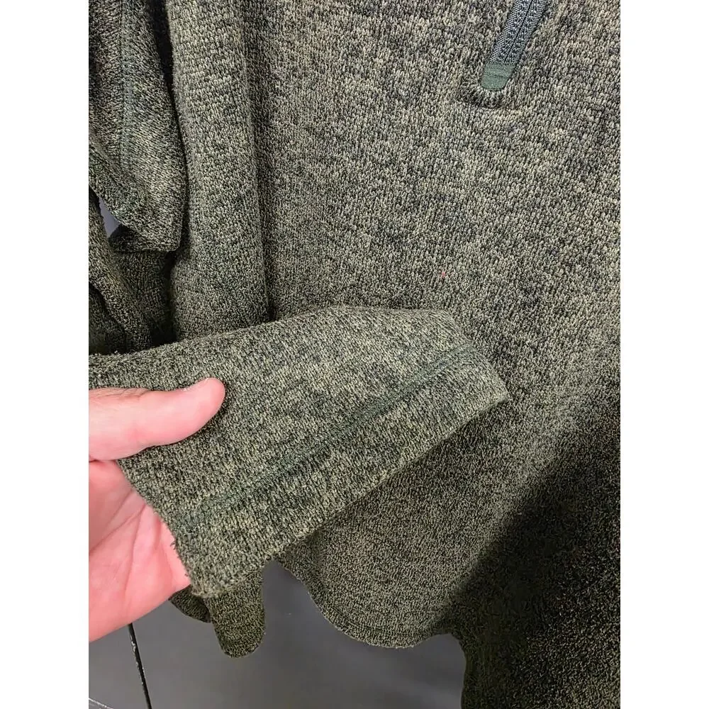 WOOLRICH GREEN 1/4 ZIP PULLOVER XXL 1033